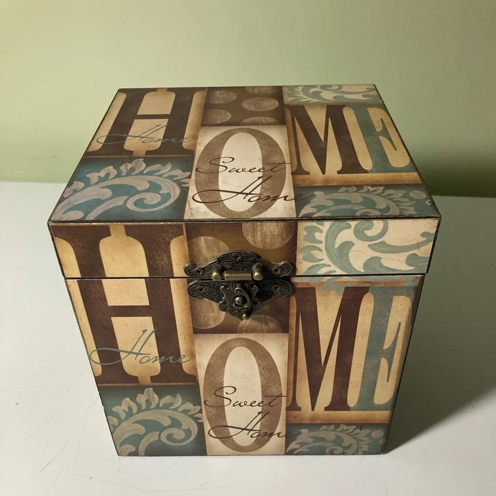 Decorative Home Sweet Home wooden Box - Picture 1 of 5